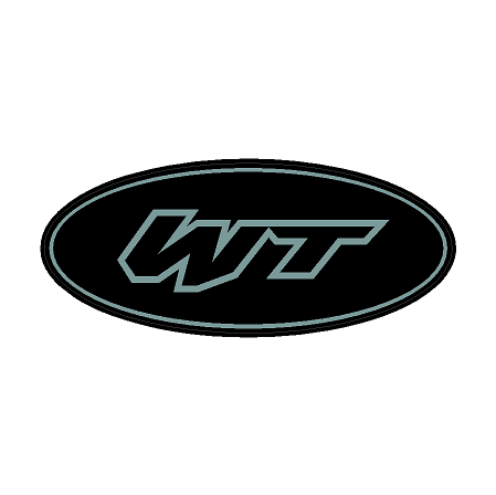 "WT" Rear Oval Emblem Overlays (Printed Series) - 2021-2023 Bronco Wildtrak StickerFab