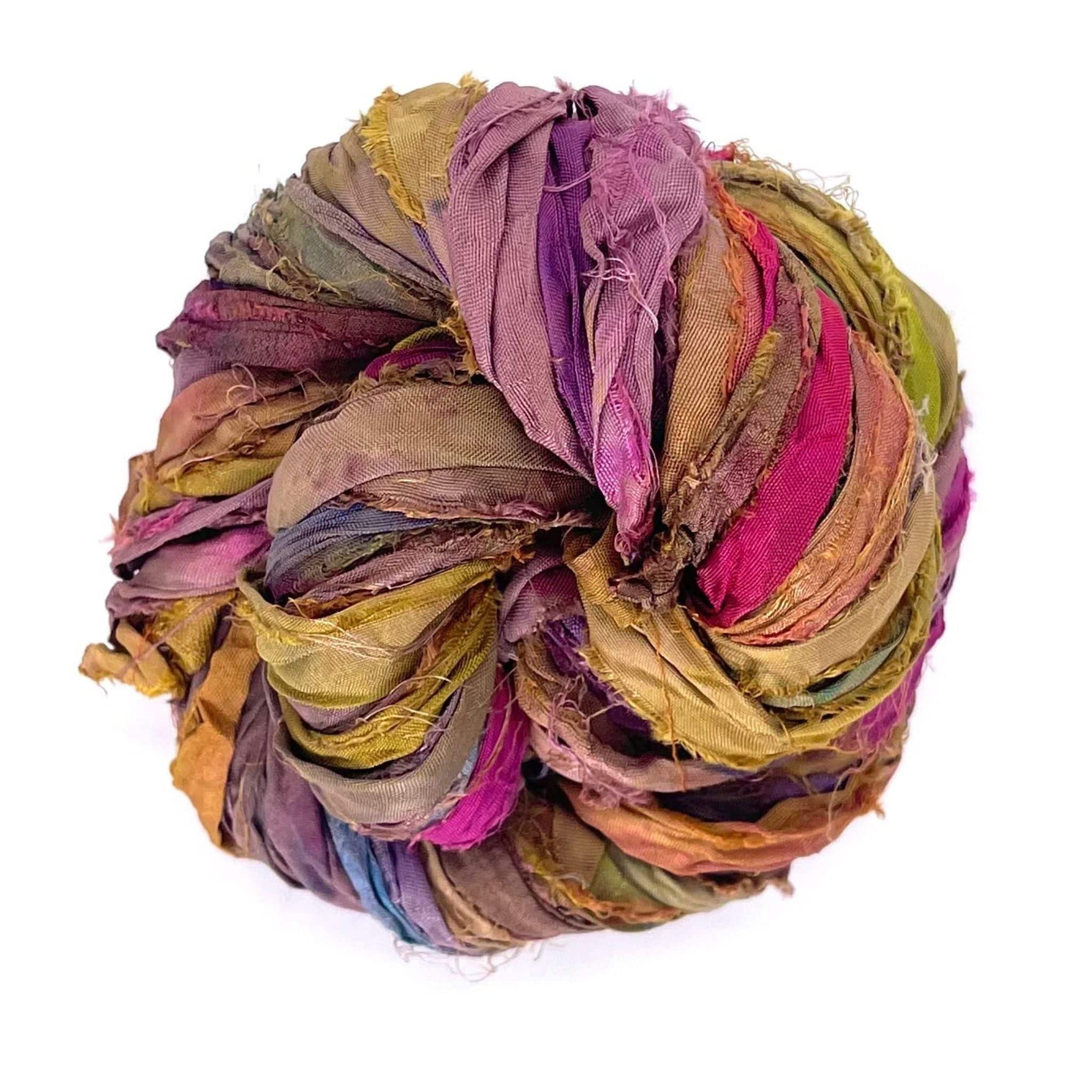 Artisan Recycled Sari Ribbon – Sari Treasures in Every Strand Darn Good Yarn