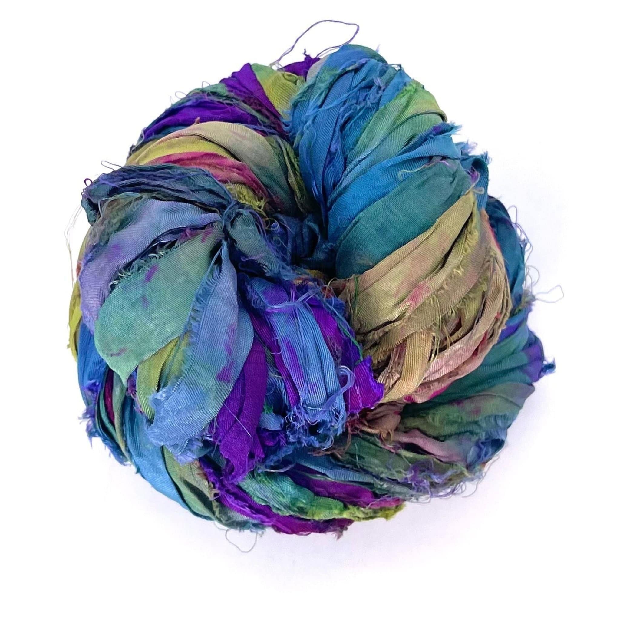 Artisan Recycled Sari Ribbon – Sari Treasures in Every Strand Darn Good Yarn