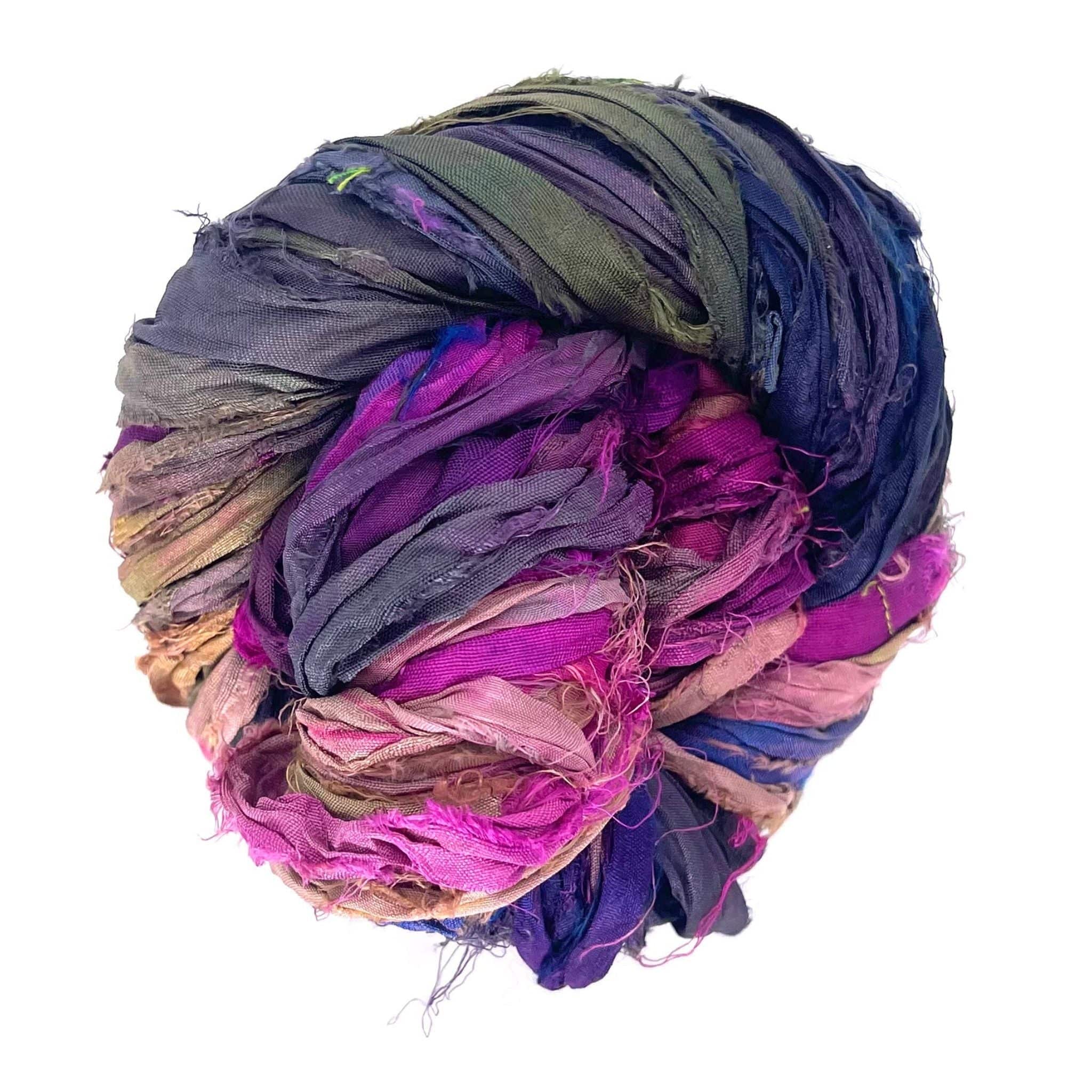Artisan Recycled Sari Ribbon – Sari Treasures in Every Strand Darn Good Yarn