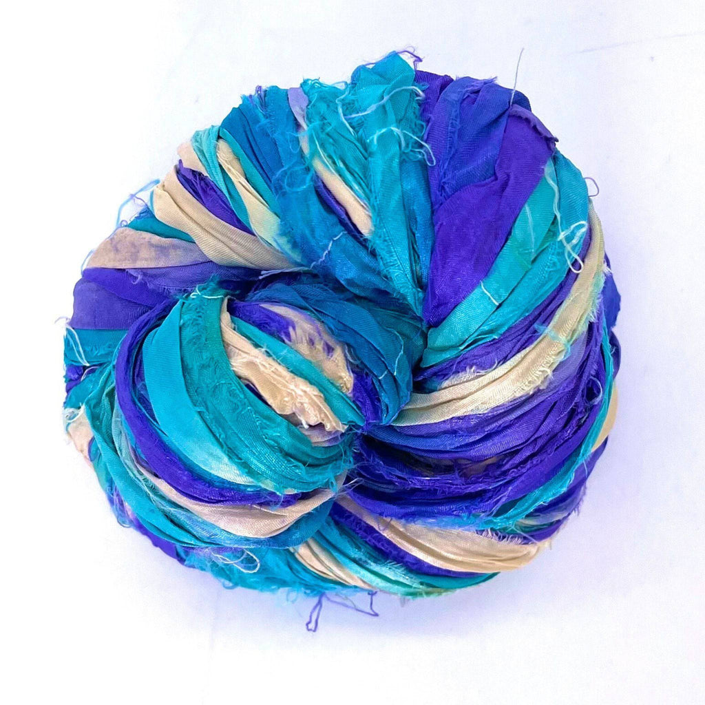 Artisan Recycled Sari Ribbon – Sari Treasures in Every Strand Darn Good Yarn